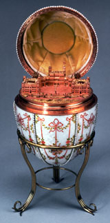 The Imperial Gatchina Palace Egg. Photo: Portland Art Museum